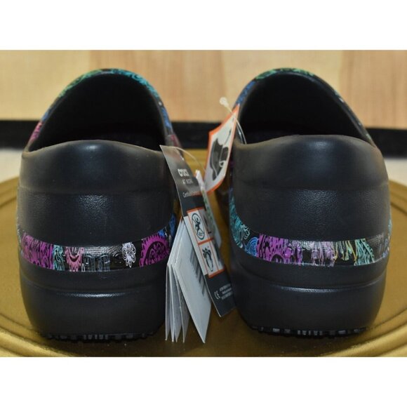 Crocs Neira Pro II Womens Clogs Size 8 Mandala Graphic Slip Resistant Work Shoes - Picture 4 of 10
